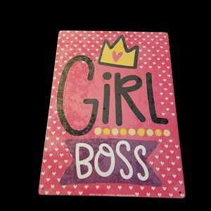 Girl Boss Tin Sign